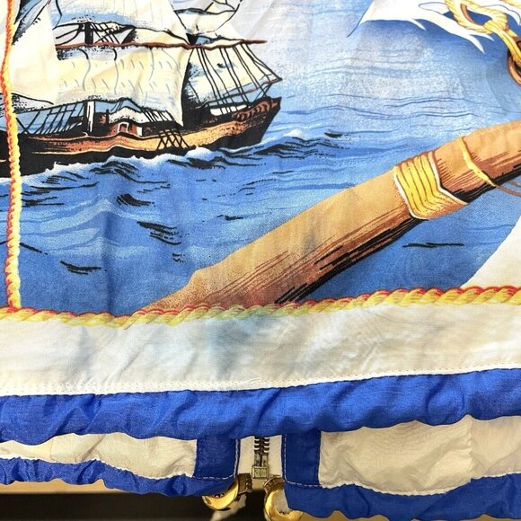 Vintage East West Nautical Boat Ship Retro Windbreaker Jacket size Small - Picture 10 of 11